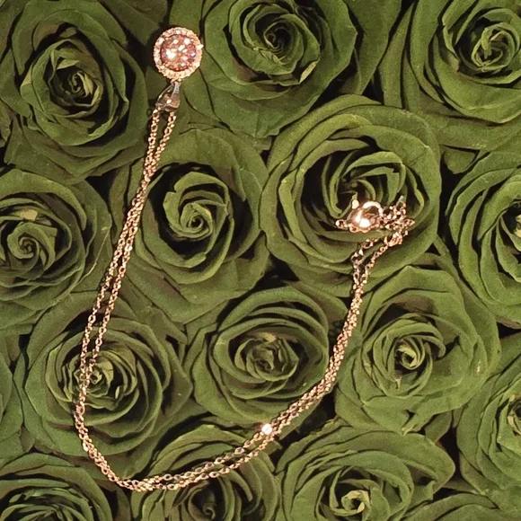 Moissanite 1.0 Ct Sakura Pink Elegant Pendant Necklace - Pretty In Pink- Sparkle - Picture 6 of 8